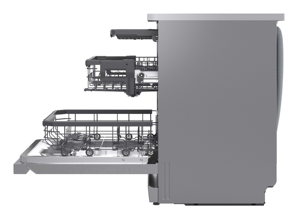 LG DF375HVS Lavastoviglie libera installazione, Classe A, 14 Coperti, Vapore, WI-FI, Grigia