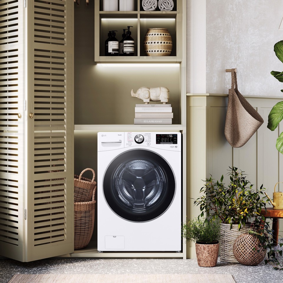 LG F0P3020TSWC Lavatrice capacità XL 20kg AI DD™ Serie P3, Classe B, 1000 giri, TurboWash 360, Vapore, Wi-Fi, White - 2 anni di garanzia anche per gli utenti professionali