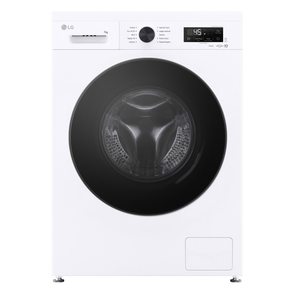 LG F2NX10S7NLB Lavatrice Slim 7 kg Classe A Bianca
