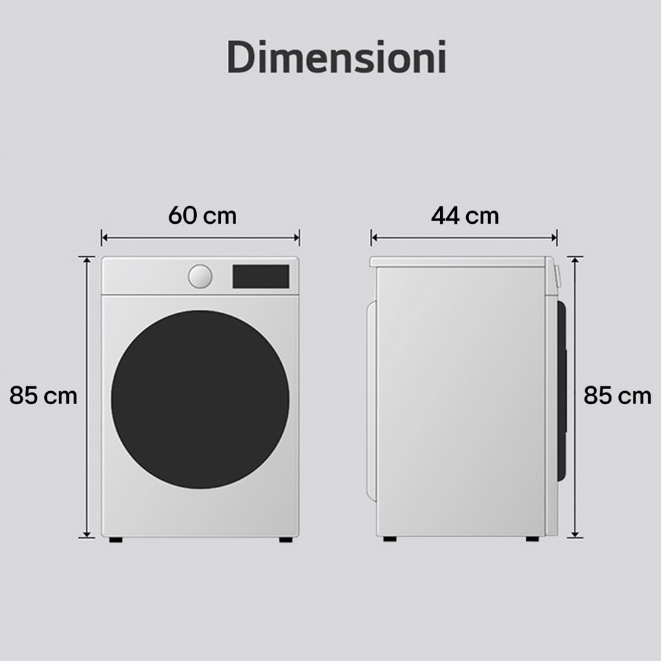 LG F2NX10S7NLB Lavatrice Slim 7 kg Classe A Bianca