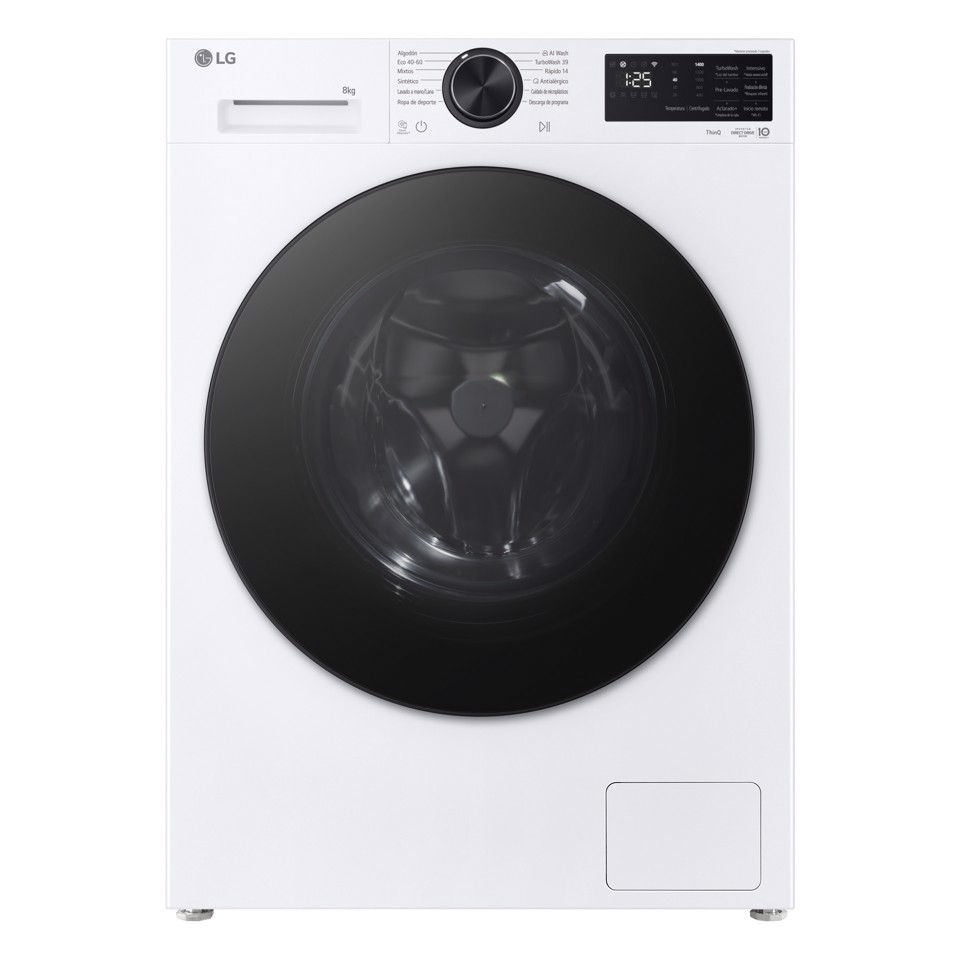 LG F2NX50S8TLB Lavatrice Slim Intelligente 8 kg Classe A-30% Bianco