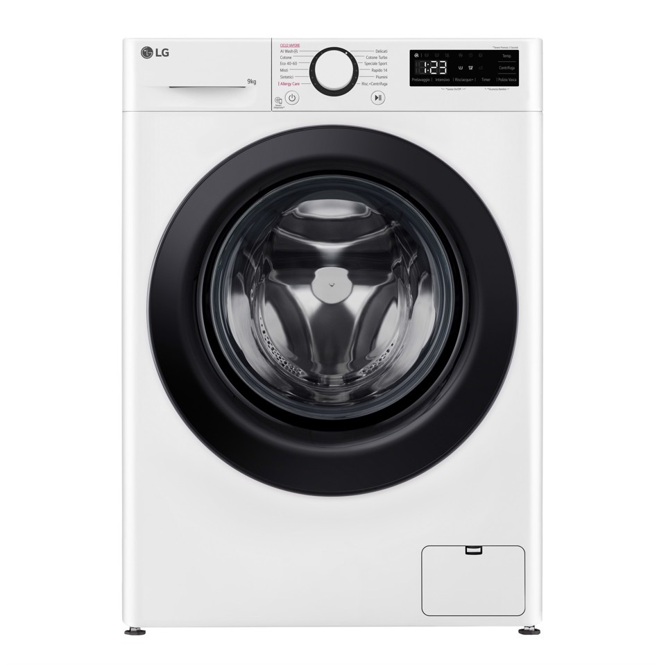 LG F2R3S09NSWB lavatrice Caricamento frontale 9 kg 1160 Giri/min Bianco CLASSE A-10%