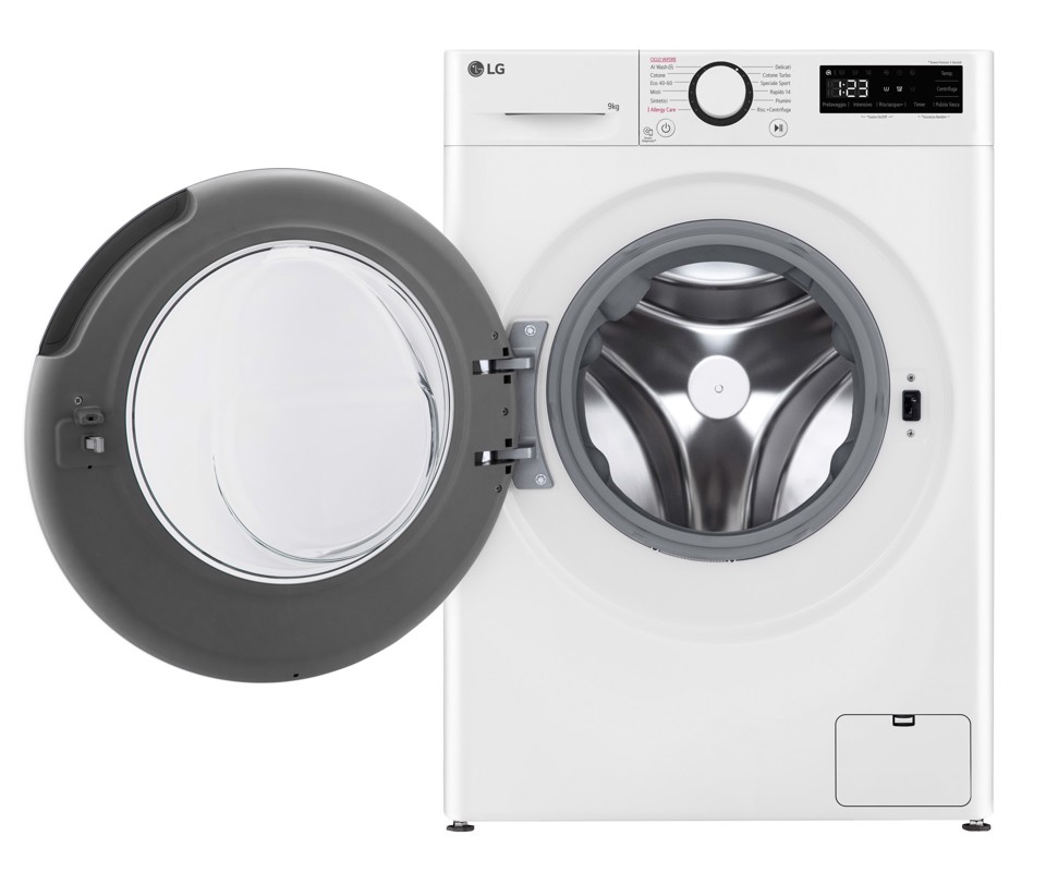LG F2R3S09NSWB lavatrice Caricamento frontale 9 kg 1160 Giri/min Bianco CLASSE A-10%
