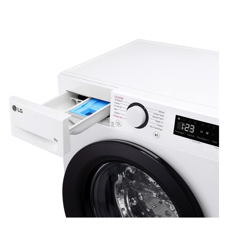 LG F2R3S09NSWB lavatrice Caricamento frontale 9 kg 1160 Giri/min Bianco CLASSE A-10%