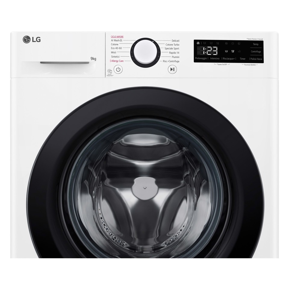 LG F2R3S09NSWB lavatrice Caricamento frontale 9 kg 1160 Giri/min Bianco CLASSE A-10%