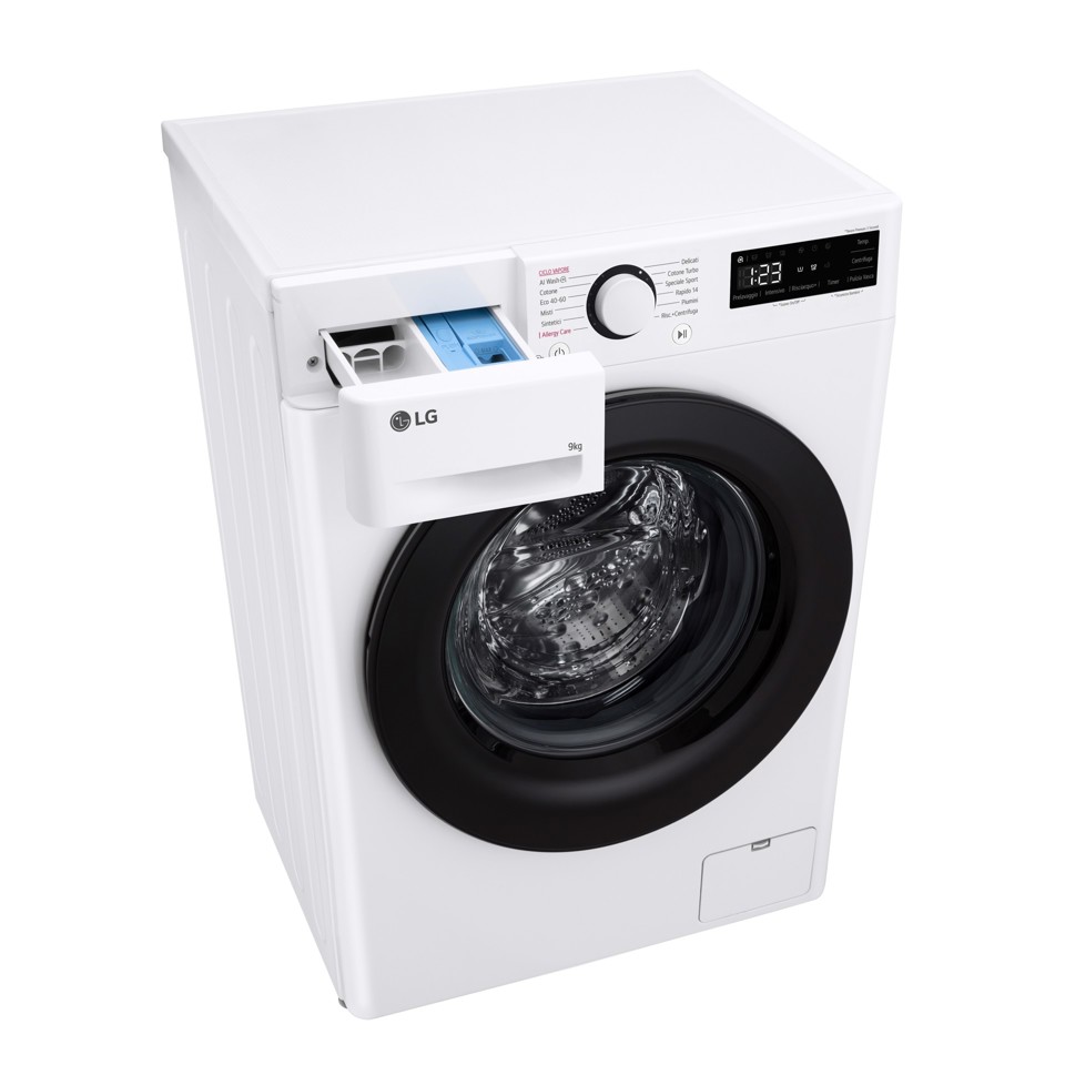 LG F2R3S09NSWB lavatrice Caricamento frontale 9 kg 1160 Giri/min Bianco CLASSE A-10%