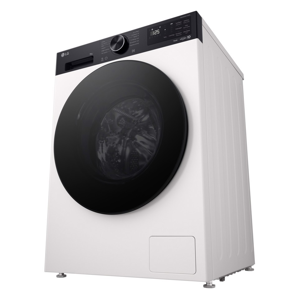 LG F4NX5009THB Lavatrice Intelligente 9 kg Classe A-40% Ivory White/Nero