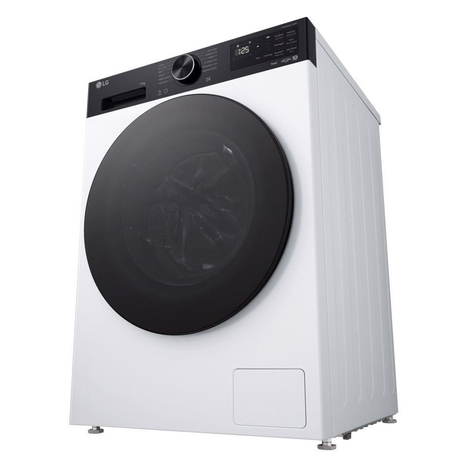 LG F4NX5011TKB Lavatrice Intelligente 11 kg Classe A-40% Bianco/Nero
