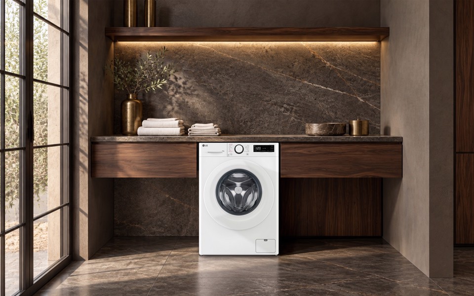 LG F4R3010NSWW Lavatrice 10kg AI DD, Classe A-10%, 1400 giri, Lavaggio a vapore