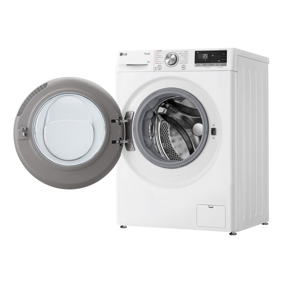 LG F4R709TAIDD Lavatrice 9kg AI DD, Classe A-10%, 1400 giri, Vapore, Wi-Fi
