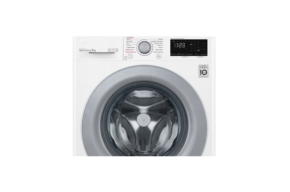 LG F4WV309S4E lavatrice Libera installazione Caricamento frontale 9 kg 1400 Giri/min B Bianco