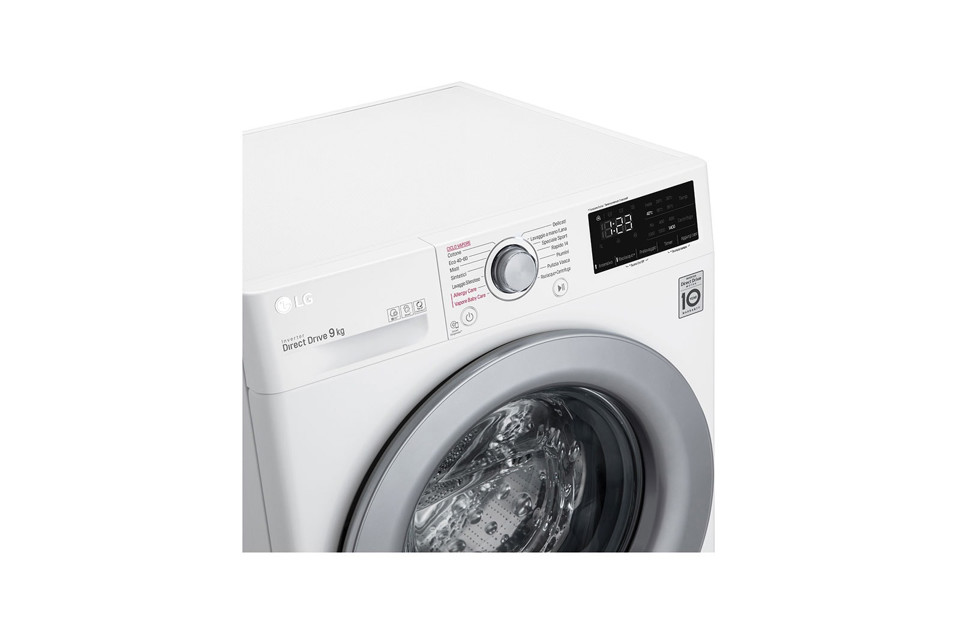 LG F4WV309S4E lavatrice Libera installazione Caricamento frontale 9 kg 1400 Giri/min B Bianco
