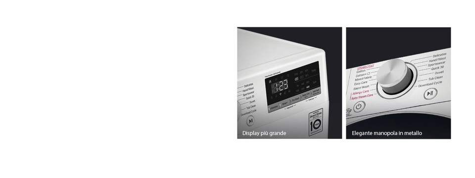 LG F4WV309S4E lavatrice Libera installazione Caricamento frontale 9 kg 1400 Giri/min B Bianco