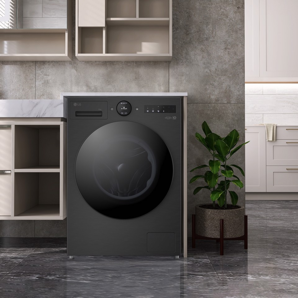 LG F4X7013TBB Lavatrice 13kg AI DD™ Serie X7, Classe A-40%, 1400 giri, Display Easy Circle, Wi-Fi, AI Wash, TurboWash