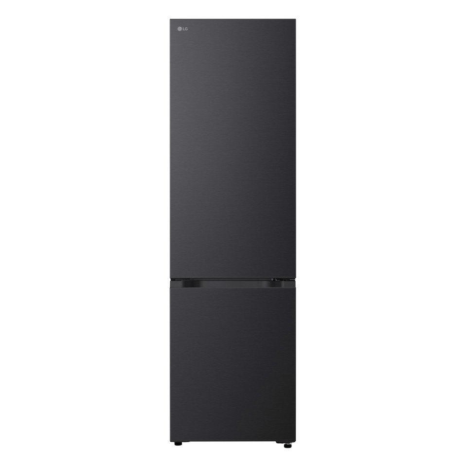 LG GBBS726AEV Frigorifero combinato Fit & Max 60cm, Classe A, 375L, AI Inverter, Black Steel