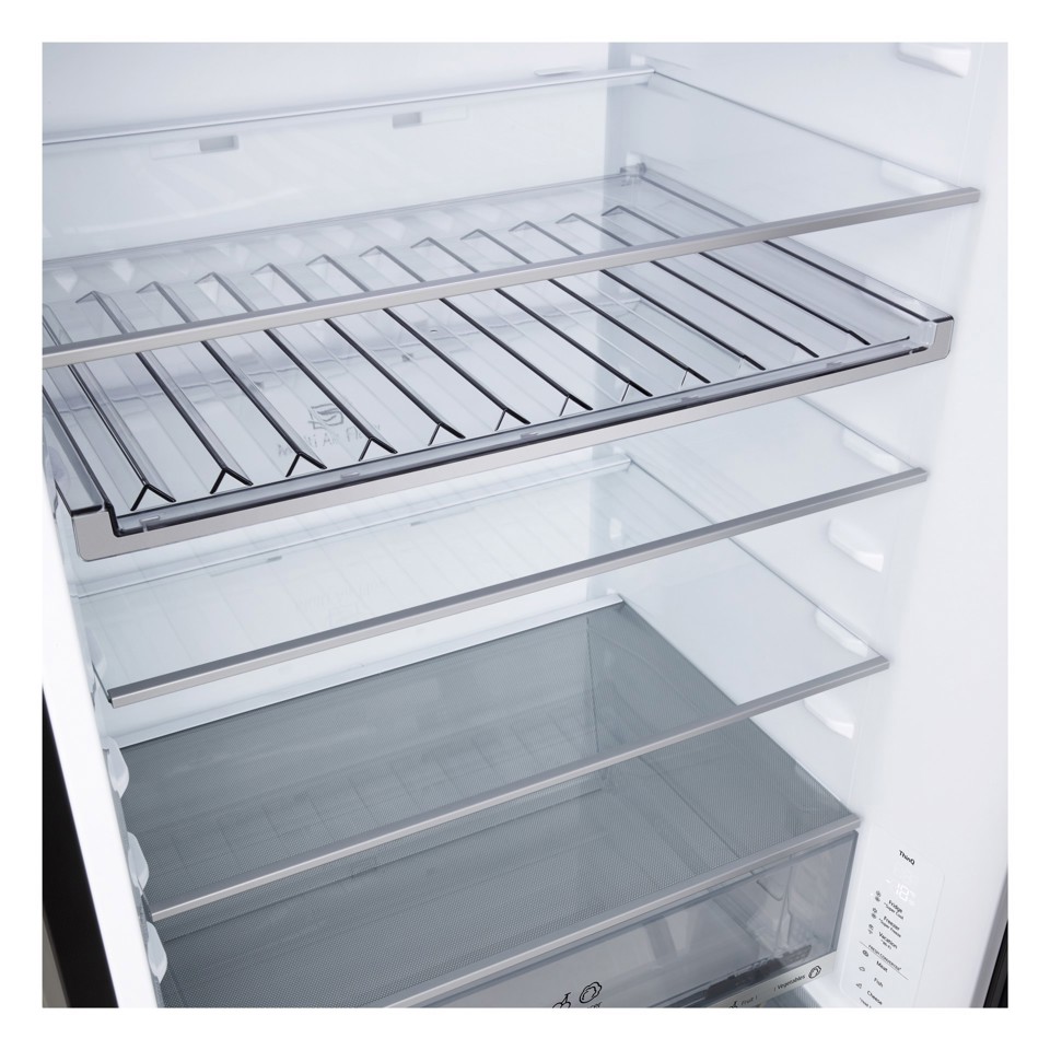 LG GBBW322CEV Frigorifero combinato 70cm, Classe C, 465L, Wi-Fi, Door Cooling, Fresh Converter & Balancer, Black Steel