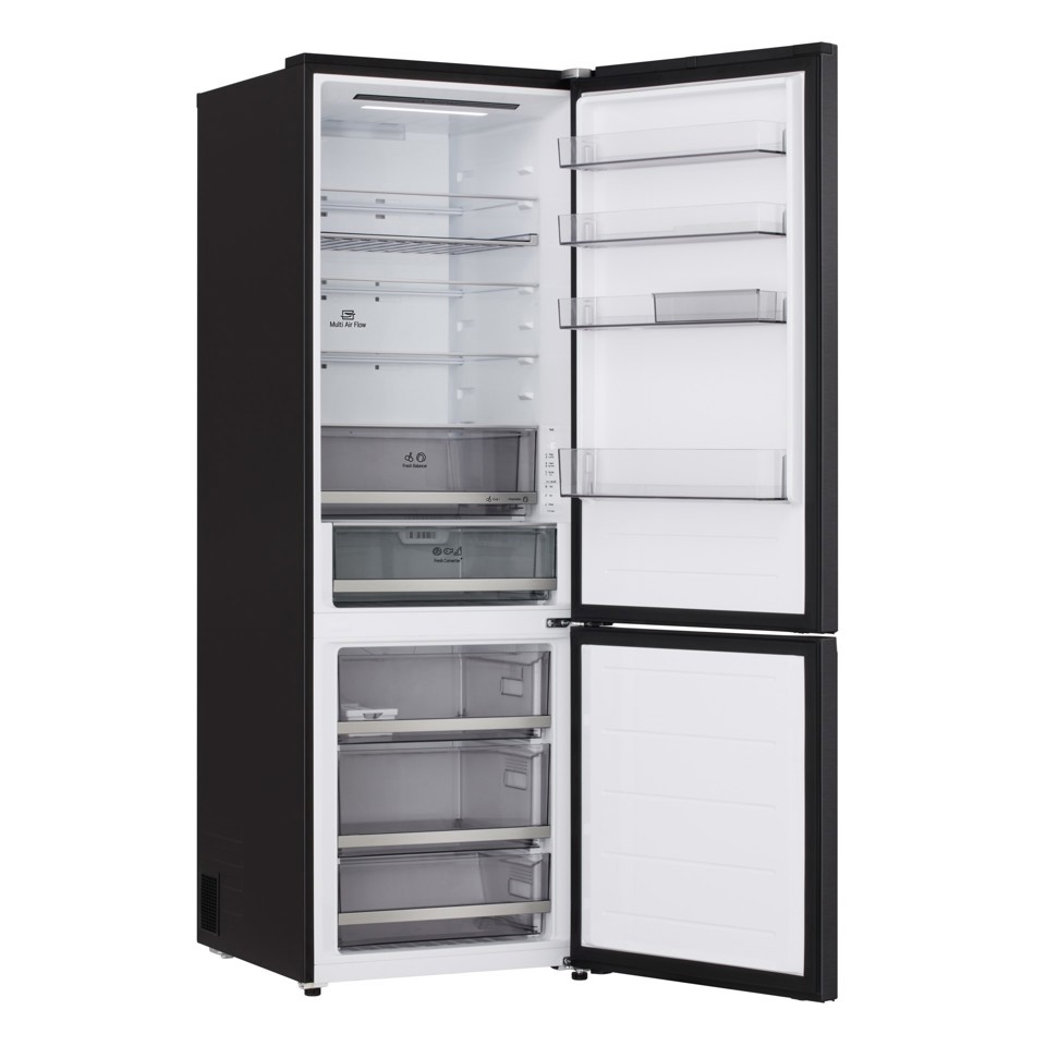 LG GBBW322CEV Frigorifero combinato 70cm, Classe C, 465L, Wi-Fi, Door Cooling, Fresh Converter & Balancer, Black Steel