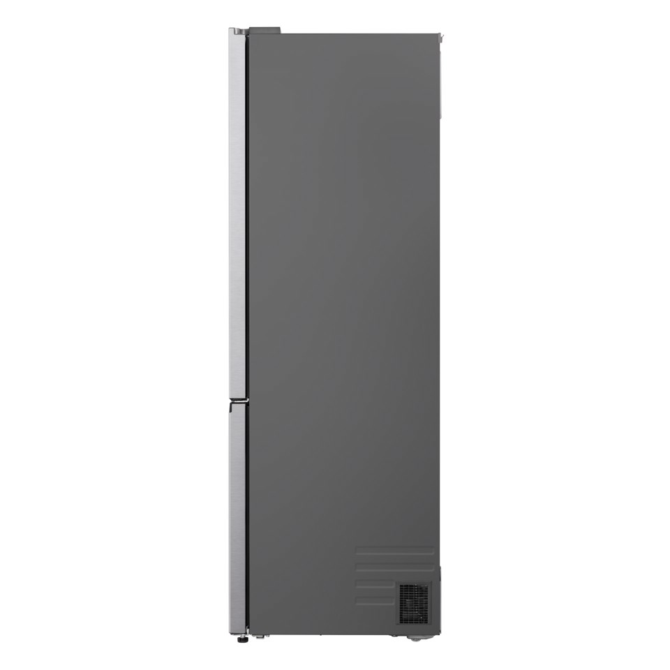 LG GBBW322DPY Fit & Max 70cm Combined Refrigerator, Class D, 465L, AI Fresh, Prime Silver