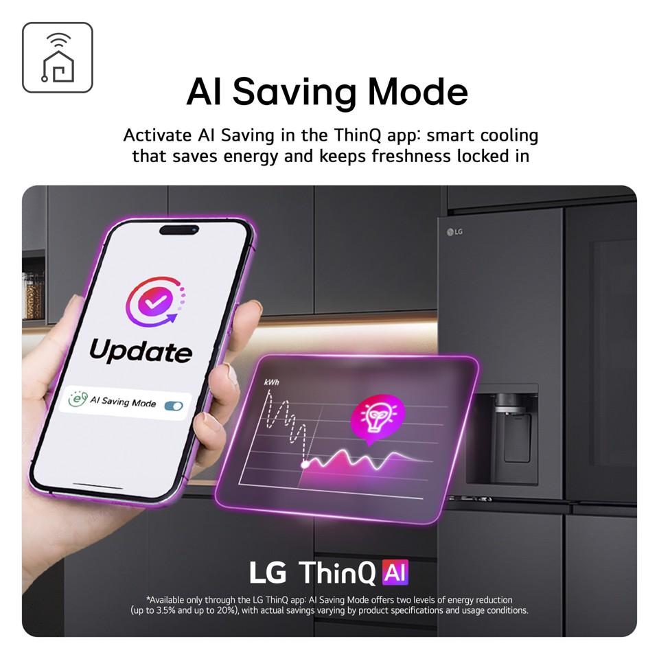 LG GBBW726AEV Frigorifero combinato Fit & Max 70cm, Classe A, 465L, AI Fresh, Wi-Fi, Metal Fresh, Door Cooling, Black Steel