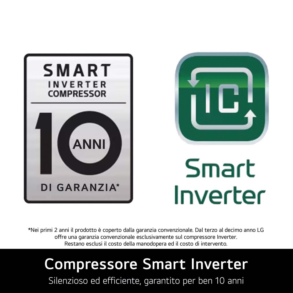 LG GBBW726AMB Frigorifero combinato Fit & Max 70cm, Classe A, 465L, AI Fresh, Wi-Fi, Metal Fresh, Door Cooling, Metal Sorbet