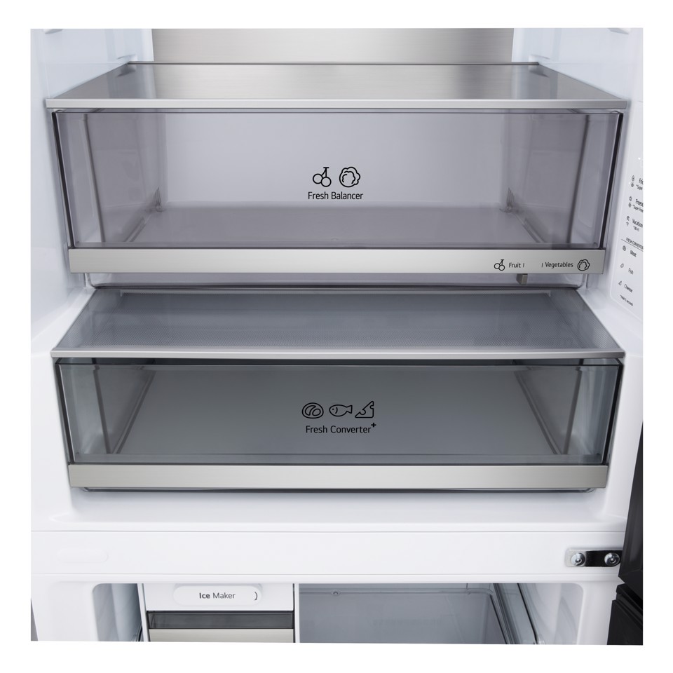 LG GBBW726AMB Frigorifero combinato Fit & Max 70cm, Classe A, 465L, AI Fresh, Wi-Fi, Metal Fresh, Door Cooling, Metal Sorbet