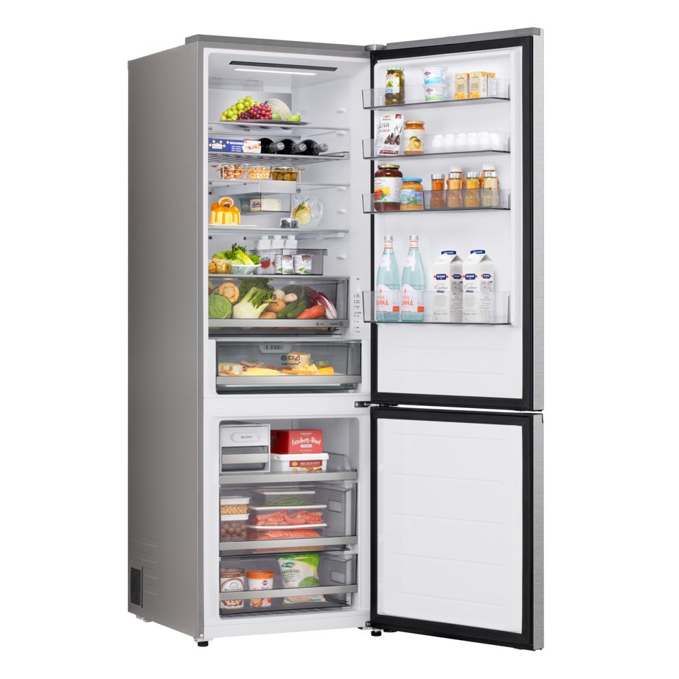 LG GBBW726CMB Frigorifero combinato Fit & Max 70cm, Classe C, 465L, AI Fresh,Wi-Fi, Metal Fresh, Door Cooling, Metal Sorbet