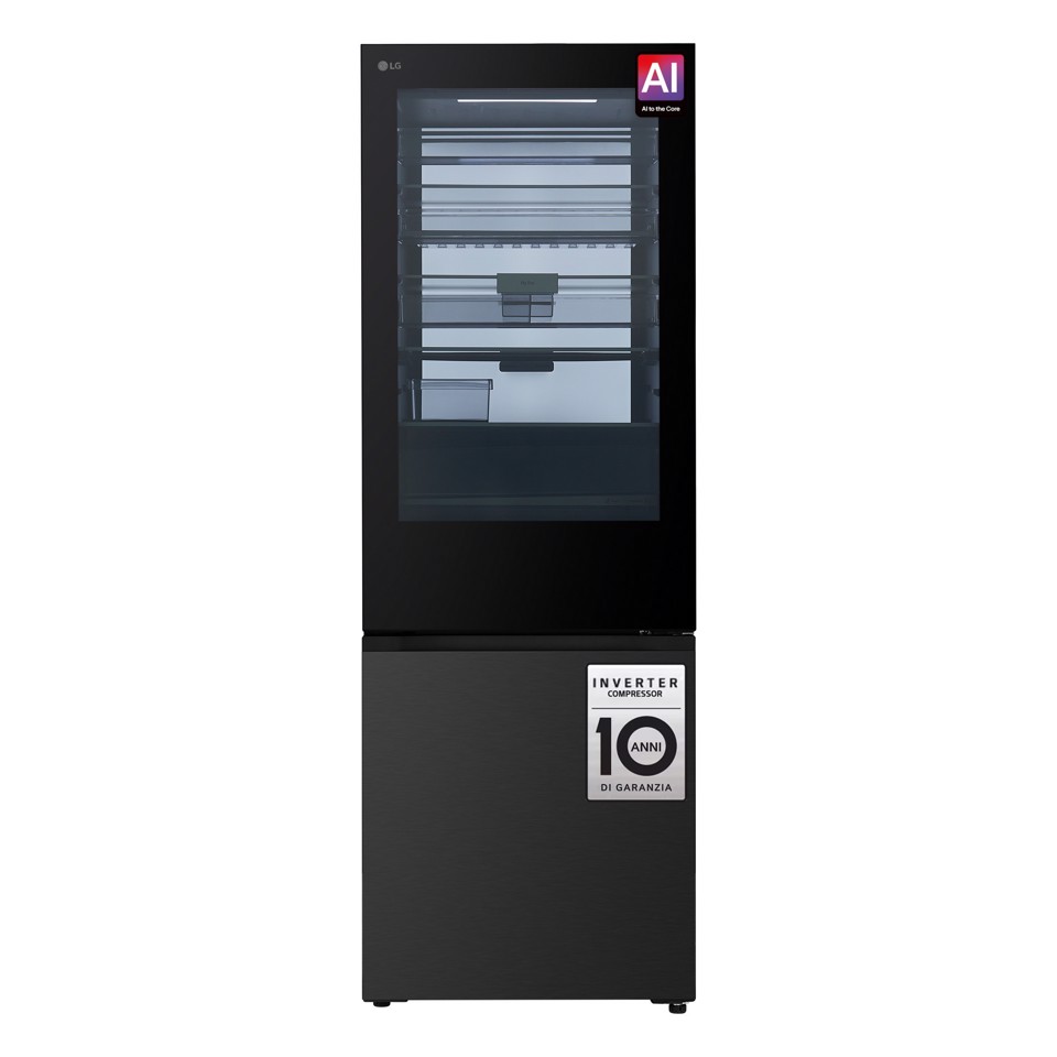 LG GBGW92GCEV Frigorifero combinato 70 cm InstaView Classe C Essence Black Steel