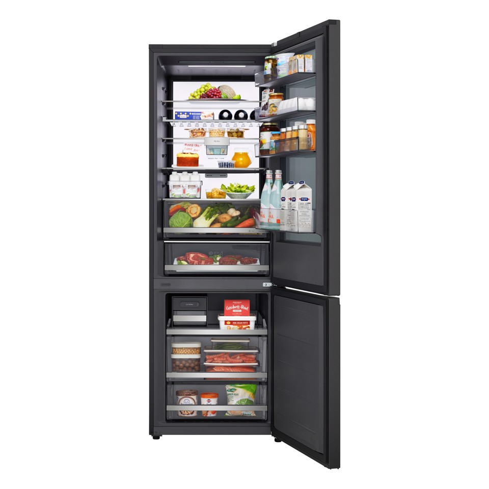 LG GBGW92GCEV Frigorifero combinato 70 cm InstaView Classe C Essence Black Steel