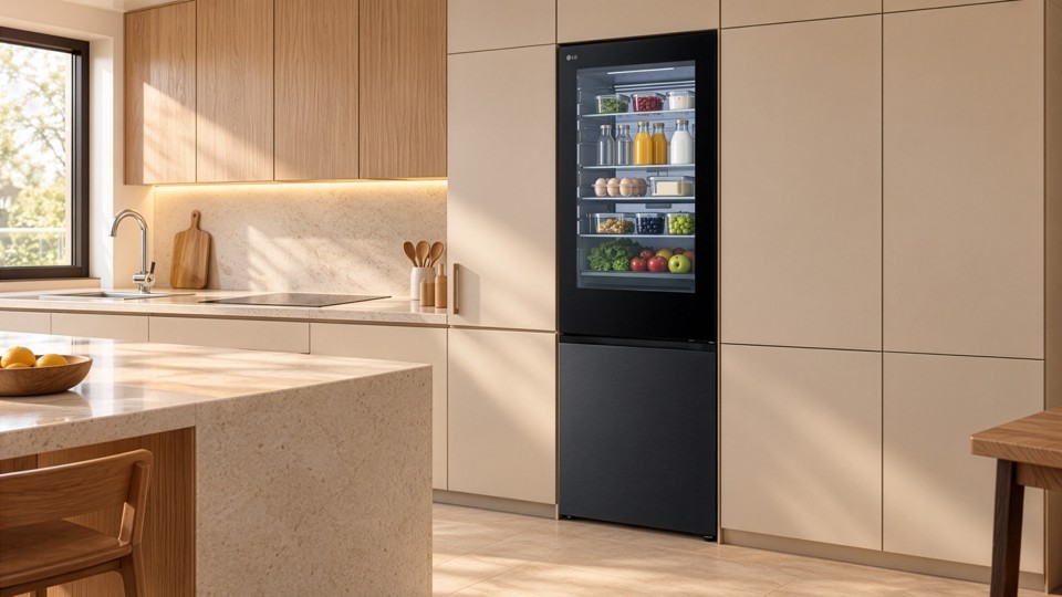 LG GBGW92GCEV Frigorifero combinato 70 cm InstaView Classe C Essence Black Steel