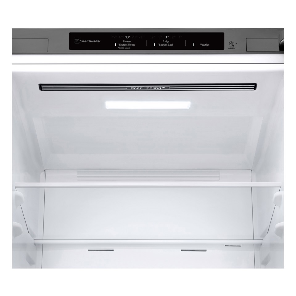 LG GBV22NCBPY Frigorifero combinato, Classe B, 387L, Door Cooling, Fresh Converter, Smart Diagnosis, Prime Silver