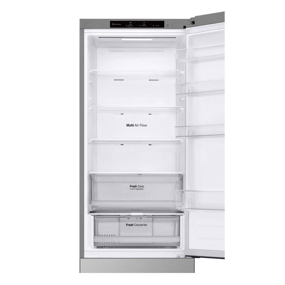 LG GBV22NCBPY Frigorifero combinato, Classe B, 387L, Door Cooling, Fresh Converter, Smart Diagnosis, Prime Silver