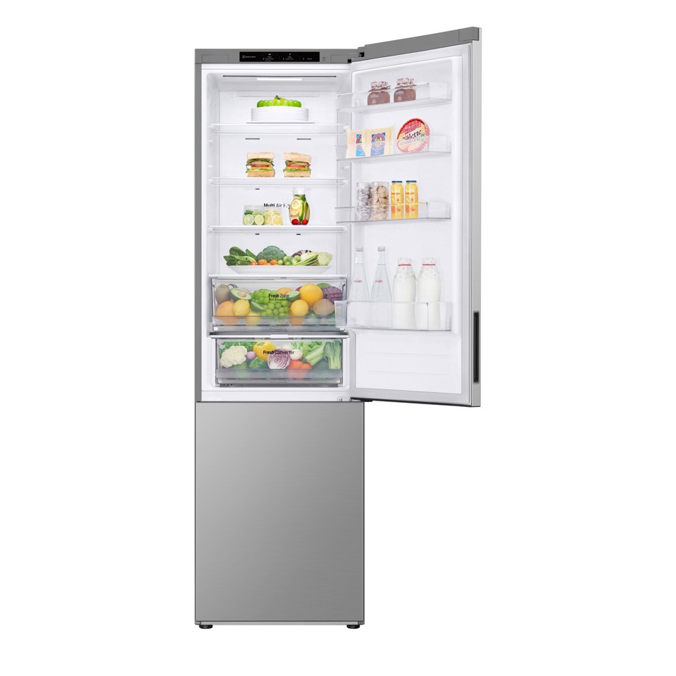 LG GBV22NCCPY Frigorifero combinato, Classe C, 387L, Door Cooling, Fresh Converter, Smart Diagnosis, Prime Silver