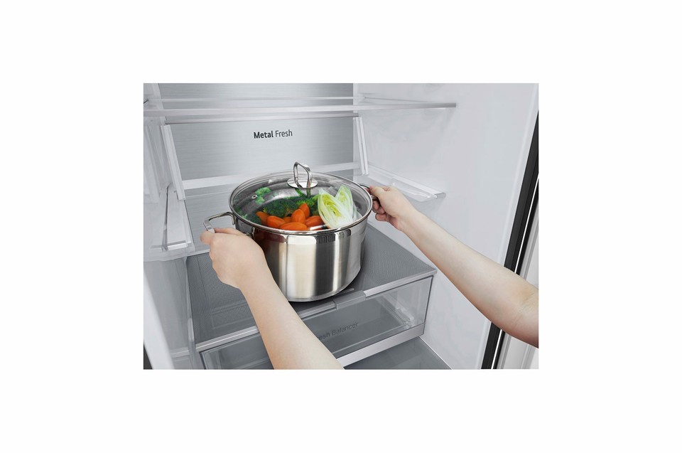 LG GBV7280BEV frigorifero con congelatore Libera installazione 387 L B Nero