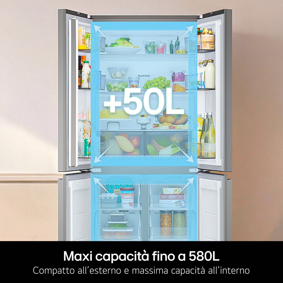 LG GMBS30SDEP Frigorifero Multidoor Classe D Essence Matte Black