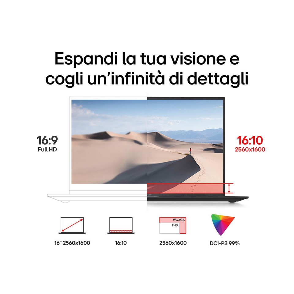 LG Gram Notebook 16" Intel i5 16GB 1TB