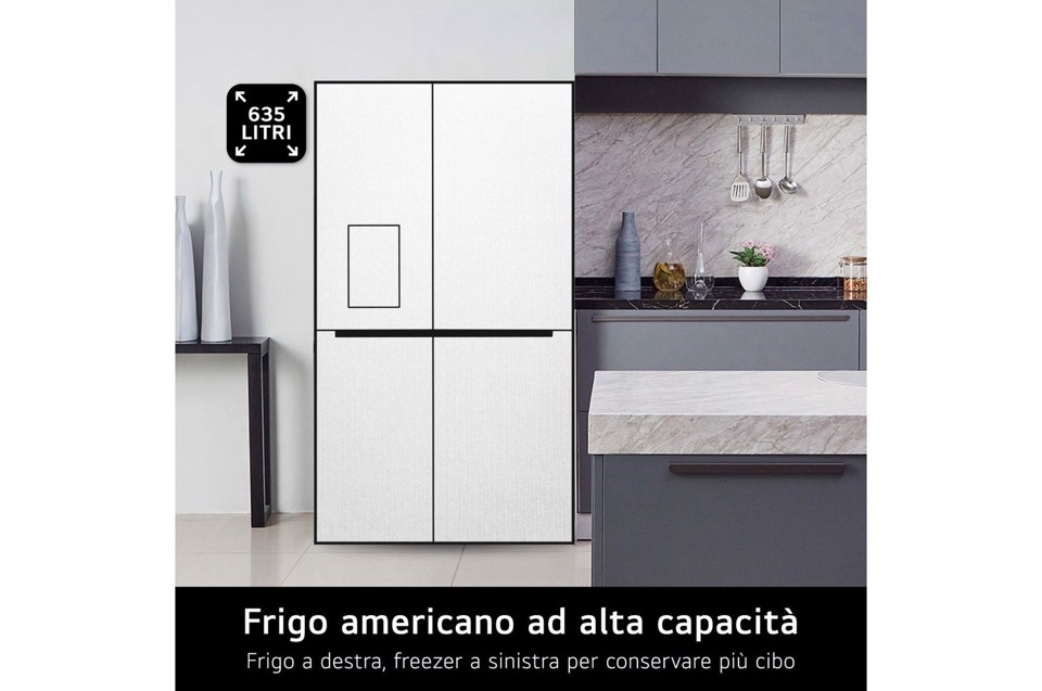 LG GSBC40EPPE frigorifero side-by-side Libera installazione 664 L E Nero