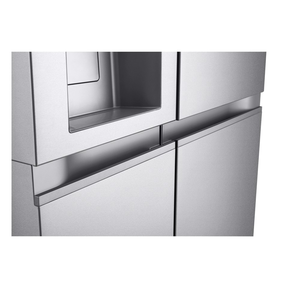 LG GSLE91MBAC Frigorifero Side-by-Side, Classe C, 628L, Wi-Fi, Dispenser senza allaccio, Total No Frost, Metal Sorbet