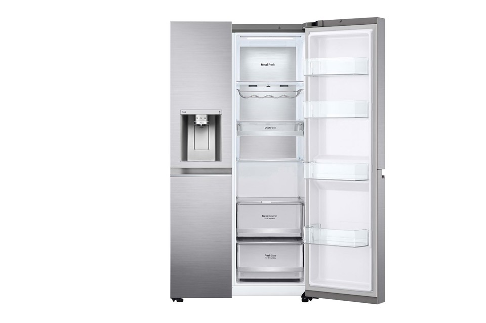 LG GSLV90PZAD frigorifero side-by-side Libera installazione 635 L D Acciaio inossidabile