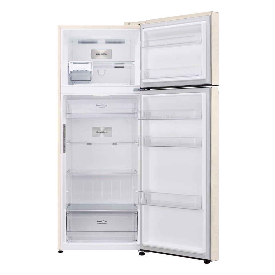 LG GTBV44SEBKD frigorifero colore Sabbia doppia porta 70cm, Classe E, 461L, Door & Linear Cooling