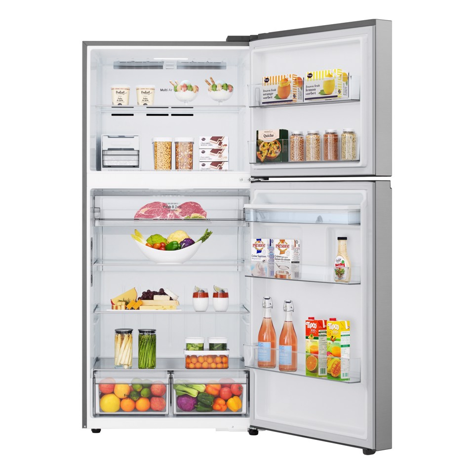 LG GTFV61PYBQD Frigorifero doppia porta Classe energetica E Platinum Silver