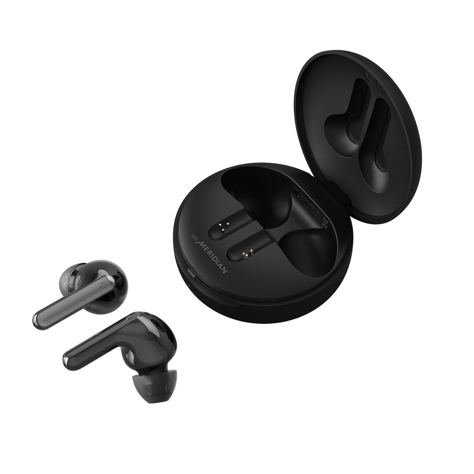 LG Tone Free FN7 Black Cuffie True Wireless Bluetooth Meridian Audio ANC con custodia UVnano