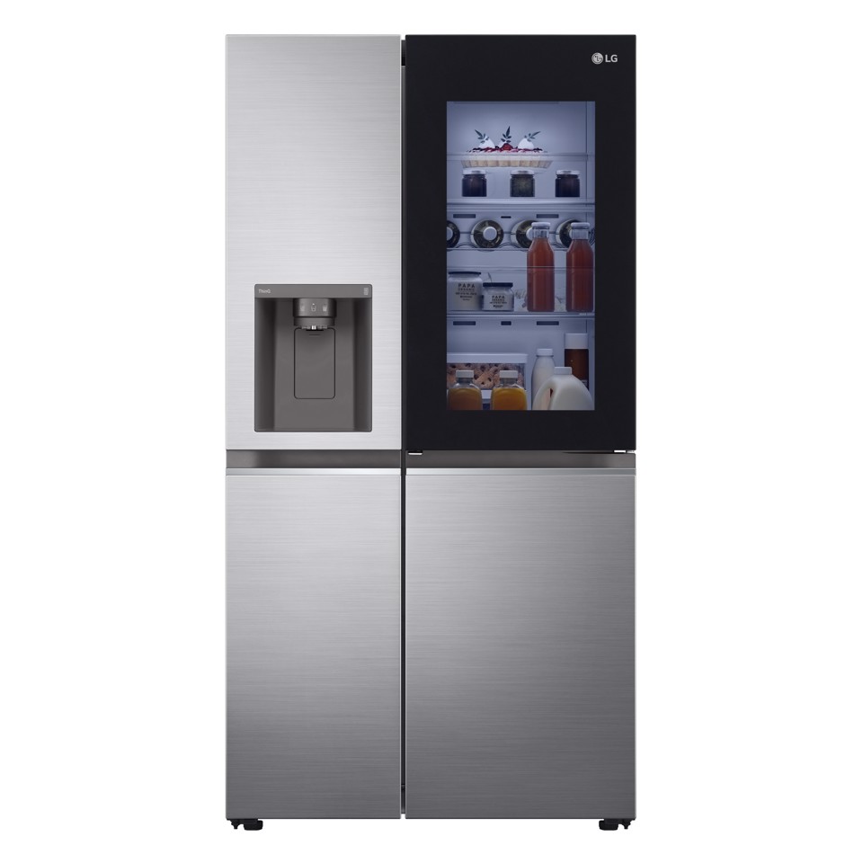 LG InstaView Frigorifero Side-by-Side GSXV80PZLE Classe E Capacità 635 litri Total No Frost