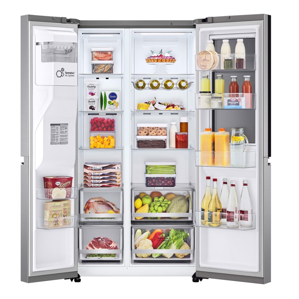 LG InstaView Frigorifero Side-by-Side GSXV80PZLE Classe E Capacità 635 litri Total No Frost