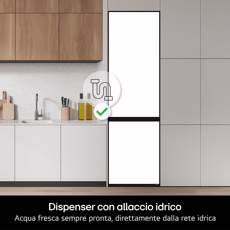 LG InstaView Frigorifero Side-by-Side GSXV80PZLE Classe E Capacità 635 litri Total No Frost