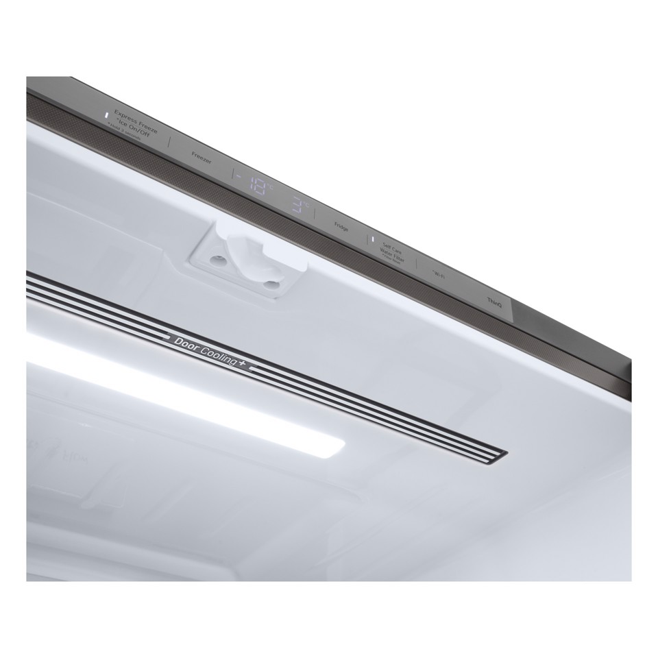 LG InstaView GMG960MBJE Frigorifero Multidoor , Classe E, 638L, Wi-Fi, UVnano, Acciaio