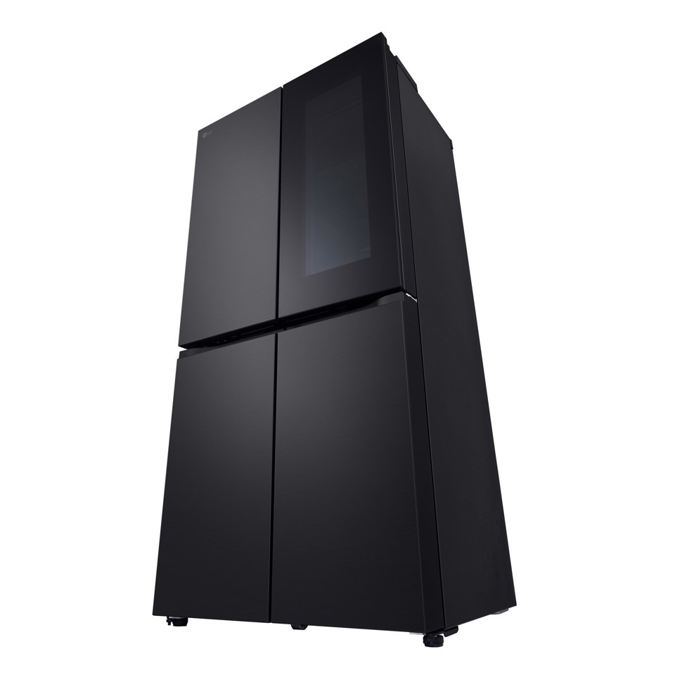 LG InstaView GMV860EPDE Frigorifero Multidoor Slim, Classe E, 530L, Wi-Fi, Linear Cooling, Essence Matte Black