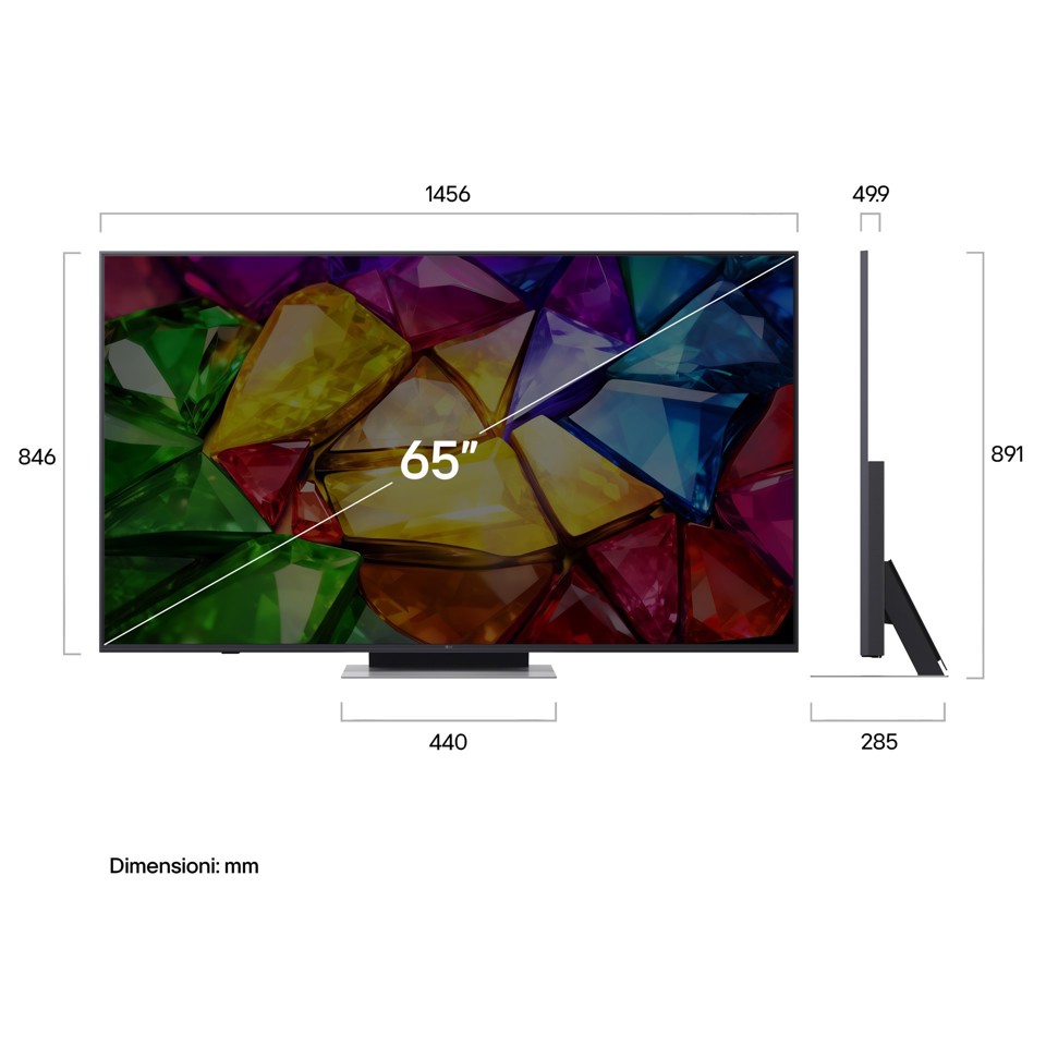 LG Mini RGB 65'' Serie MRGB87 65MRGB87B6B, 4K, RGB Primary Color Pro, Dolby Vision, Motion Booster 288, SMART TV 2026