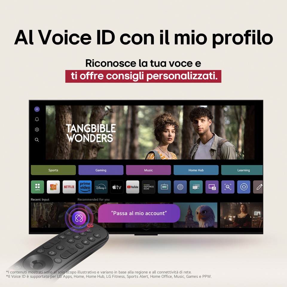 LG OLED AI OLED65B56LA TV Serie B5 65'' 4K, α8 Gen2, Dolby Vision, 20W, 4 HDMI con VRR 120Hz, G-Sync, Smart TV WebOS 25