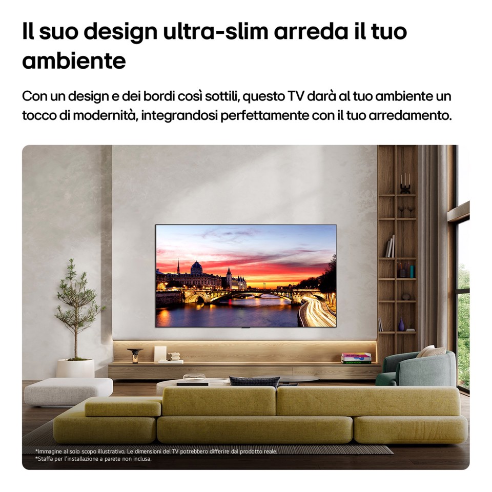 LG OLED evo AI 65'' Serie C6 OLED65C65LA, 4K, Brightness Booster, Processore α11 Gen3, VRR 165Hz,G-Sync, SMART TV 2026