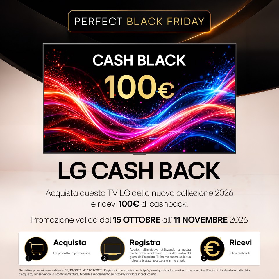 LG OLED evo AI 77'' Serie C6 OLED77C65LA, 4K, Hyper Radiant Color, Processore α11 Gen3, VRR 165Hz,G-Sync, SMART TV 2026